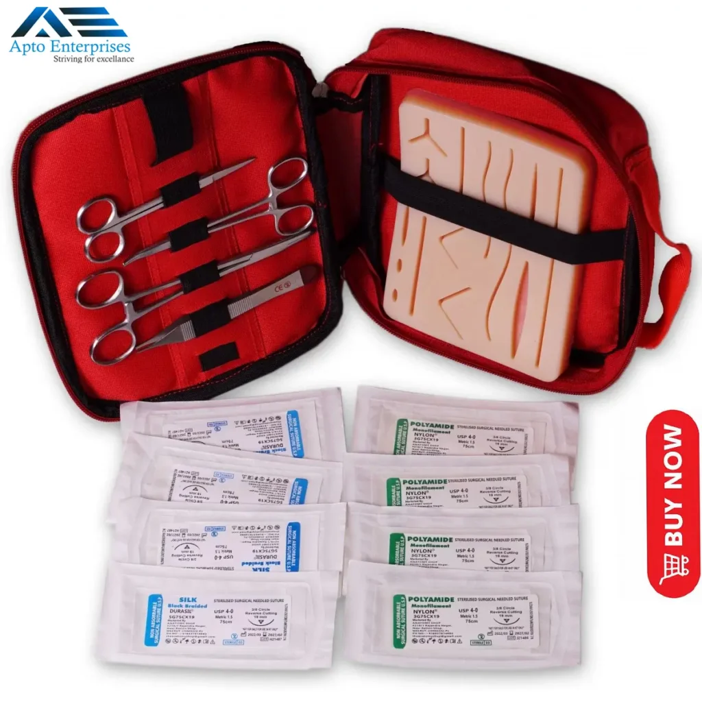 Nylon Surgical Suture Kit For Students — Suture Training Tools instrument by Apto