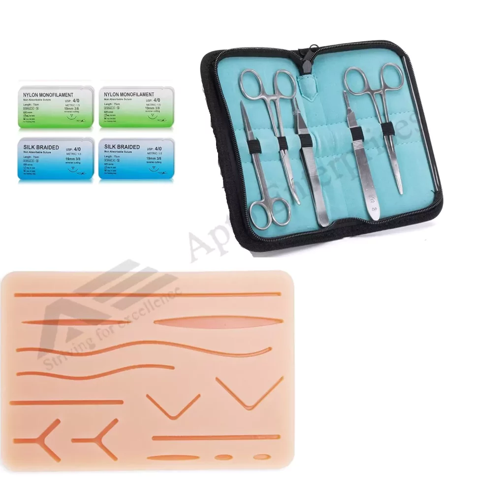 Multi-Layered Suture Practice Kit with Diverse Threads — Suture Training Tools instrument by Apto