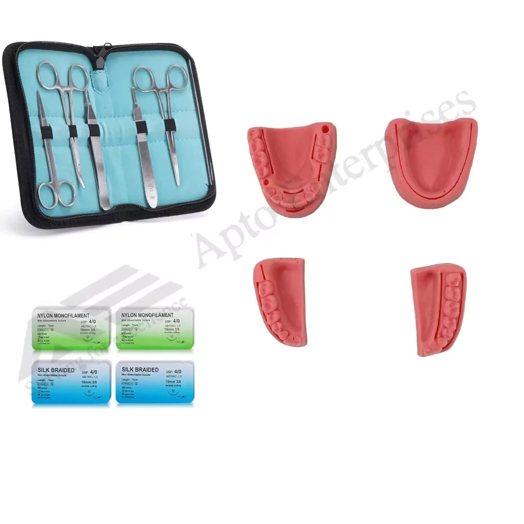 Advanced Suture Training Kit with Skin Tone Variety Pads — Suture Training Tools instrument by Apto