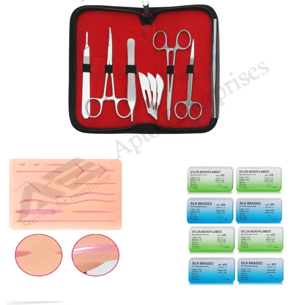 Complete Suture Training System with Textured Suture Pad — Suture Training Tools instrument by Apto
